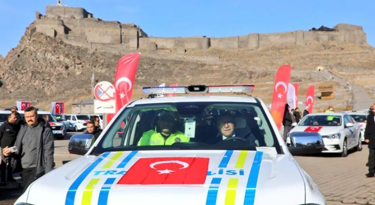 60 yeni hizmet aracı kolluk kuvvetlerinin hizmetine sunuldu