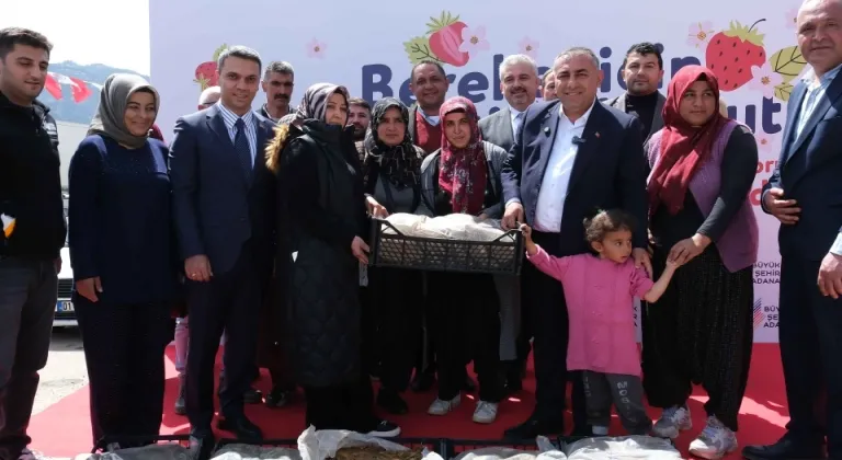 Adana Büyükşehir’den Pozantı’ya 900 bin çilek fidesi desteği