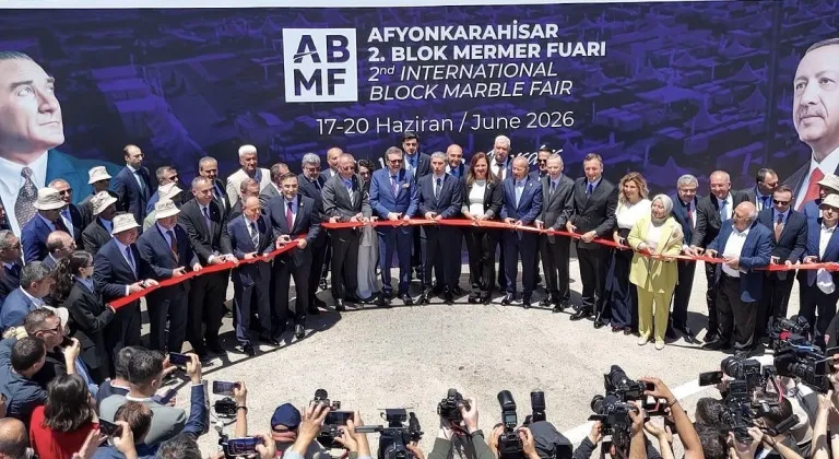 Afyonkarahisar Blok Mermer Fuarı kapılarını açtı... 183 yabancı alıcı Türkiye’de
