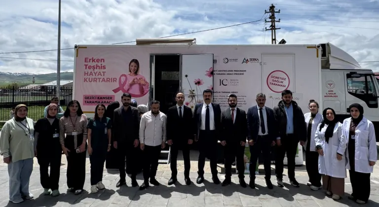 Ağrı İl Sağlık'tan mobil kanser tarama hizmetlerine yerinde inceleme