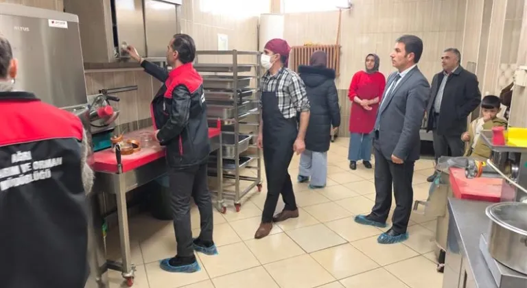 Ağrı’da öğrenci yurtları ve pansiyonlara gıda denetimi