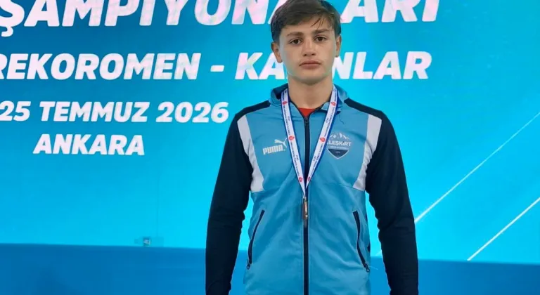 Ağrılı Sporcu Miraç Harun Yazıcı Türkiye Üçüncüsü Oldu