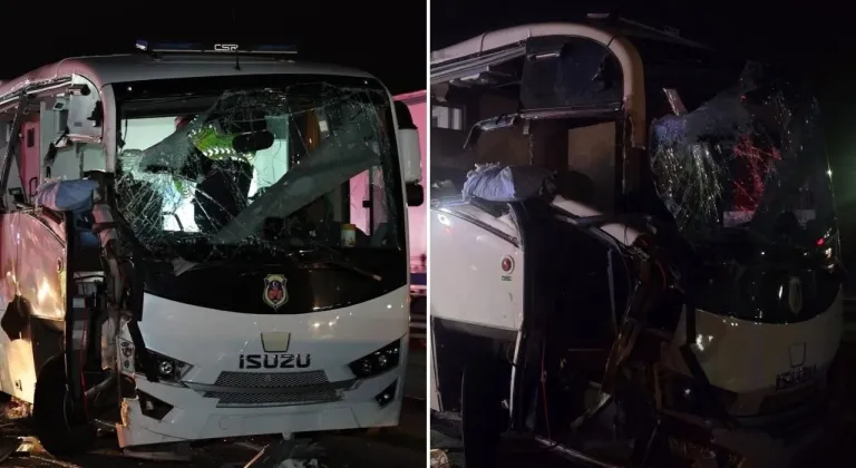 Amasya’da cezaevi nakil aracı kaza yaptı: 23 Yaralı