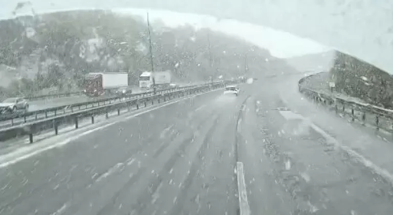 Ankara–Bolu hattında kar mesaisi