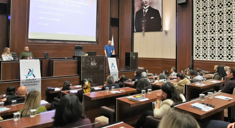 Ankara Keçiören'de belediye personeline sağlık bilinçlendirmesi