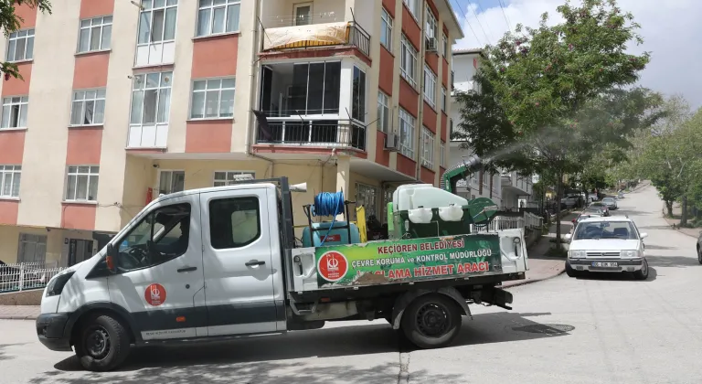 Ankara Keçiören'de çevre ilaçlanıyor