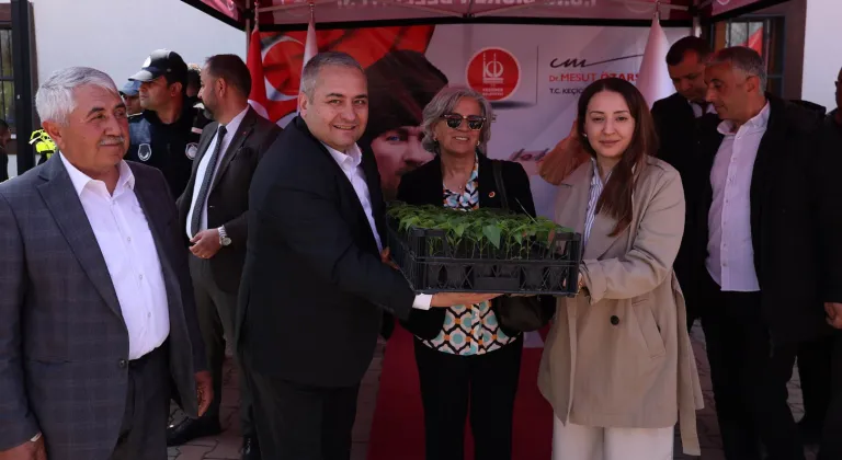 Ankara Keçiören'de çiftçilere fide desteği