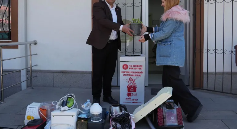 Ankara Keçiören’de elektronik atık kampanyasına yoğun ilgi