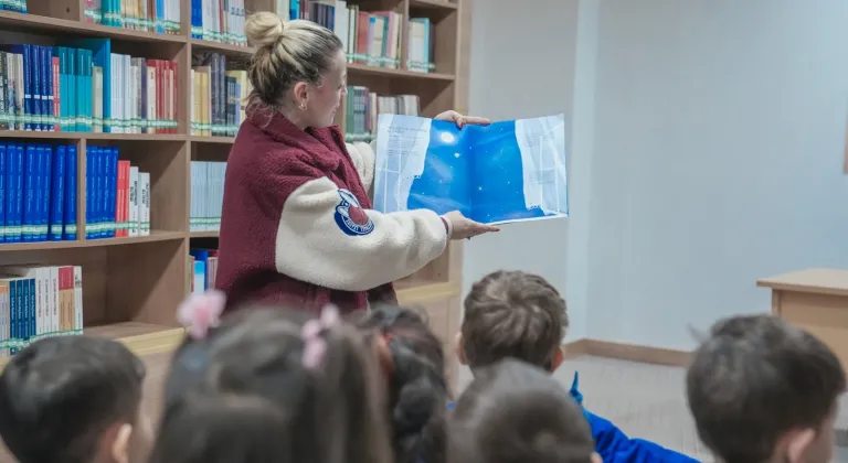 Ankara Keçiören'de minik öğrenciler kütüphane atmosferini yaşadı