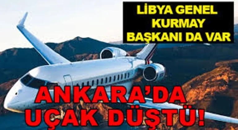 Ankara'dan Havalanan Özel Uçak Haymana'da Düştü