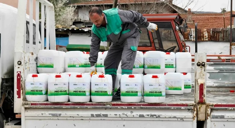 Ankaralı üreticiye sıvı gübre desteği