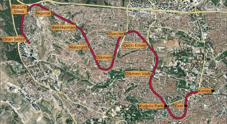 Ankara’ya 4 Yeni Metro Hattıyla 44 Kilometrelik Ulaşım Atağı