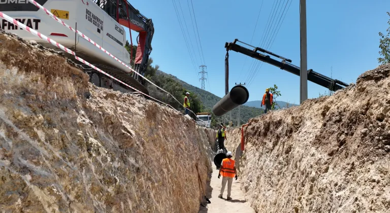Antalya Kaş’ta içme suyu yatırımı sürüyor