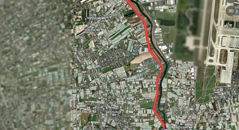 Antalya Muratpaşa'da DSİ kanal yoluna iyileştirme