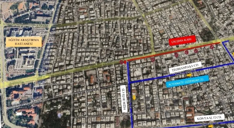 Antalya’da 100. yıl bulvarı yenileniyor