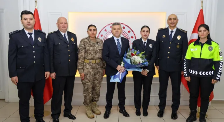 Artvin Valisi Ergün, Polis Teşkilatı'nı kabul etti
