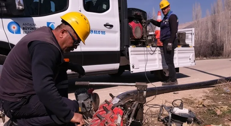 ASAT’tan Elmalı’da asfalt öncesi altyapı yatırımı
