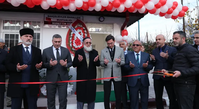 Bahçelievler mahallesi muhtarlık binası yenilenen yüzüyle hizmete açıldı