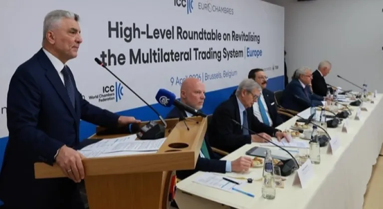 Bakan Bolat Brüksel'de yuvarlak masada konuştu