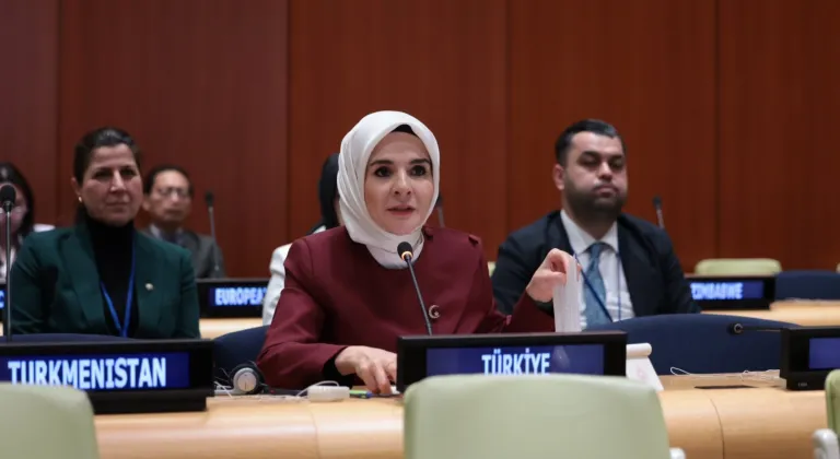 Bakan Göktaş BM'de konuştu: Kadınlar ve çocuklar için derin endişe duyuyoruz