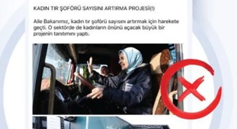 Bakanlıktan 'kadın TIR şoförlerine teşvik' iddialarına yalanlama