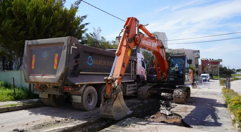 Balıkesir Bandırma’da asbestli hatlar yenileniyor