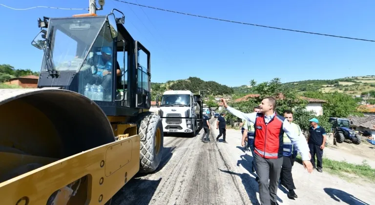 Balıkesir’de 2 bin 900 metrelik yol yenileniyor
