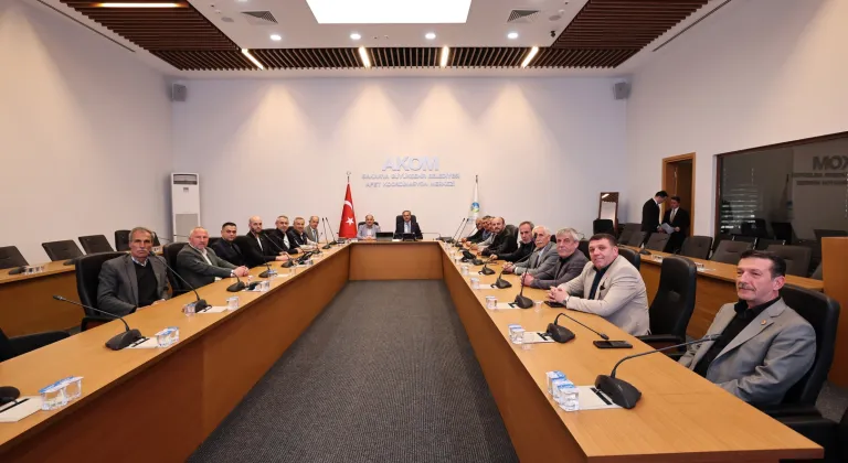 Başkan Alemdar Serdivan muhtarlarını AKOM’da ağırladı