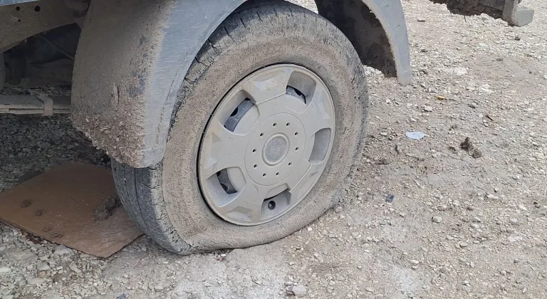 Beypazarı'nda çok sayıda aracın lastiği kesildi