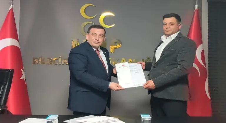 Bilecik'te yoğun iş temposu dolayısıyla istifa eden MHP'li ilçe başkanı yeniden aynı göreve getirildi!