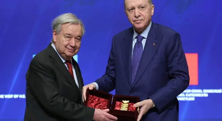 BM Genel Sekreteri Guterres’e Atatürk Uluslararası Barış Ödülü