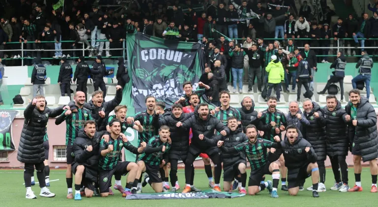 Borçkaspor şampiyonluk golüyle zirveye çıktı