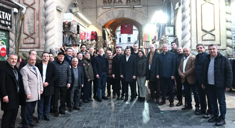 BTSO yönetimi Tarihi Çarşı ve Hanlar’da esnafla buluştu