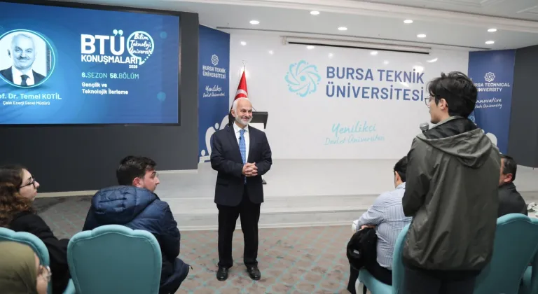 BTÜ Konuşmaları’nda Prof. Dr. Temel Kotil gençlerle buluştu