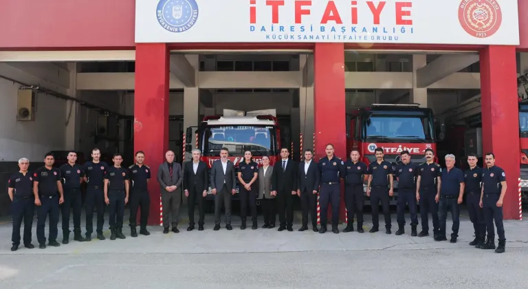 Bursa Büyükşehir İtfaiyesi bayramlaştı