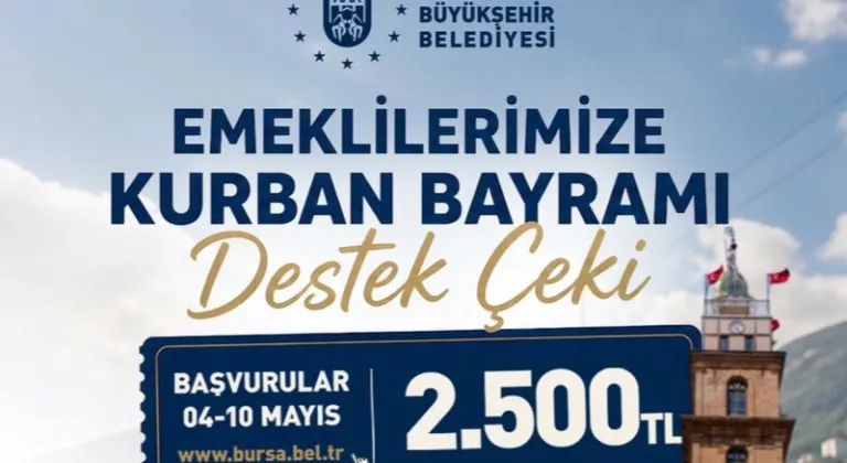 Bursa Büyükşehir’den emeklilere bayram desteği