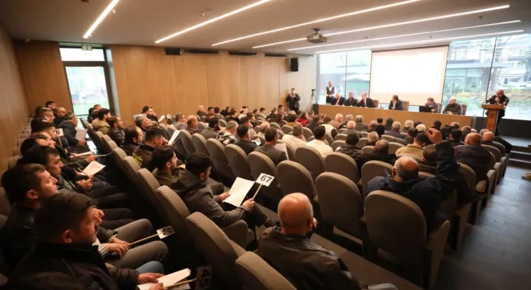 Bursa İnegöl Hayvan Pazarın'da kotra ihalesi yapıldı