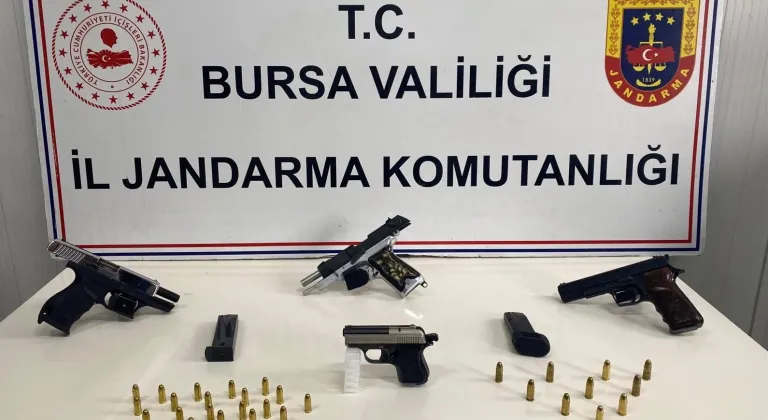 Bursa İnegöl’de ruhsatsız silah operasyonu