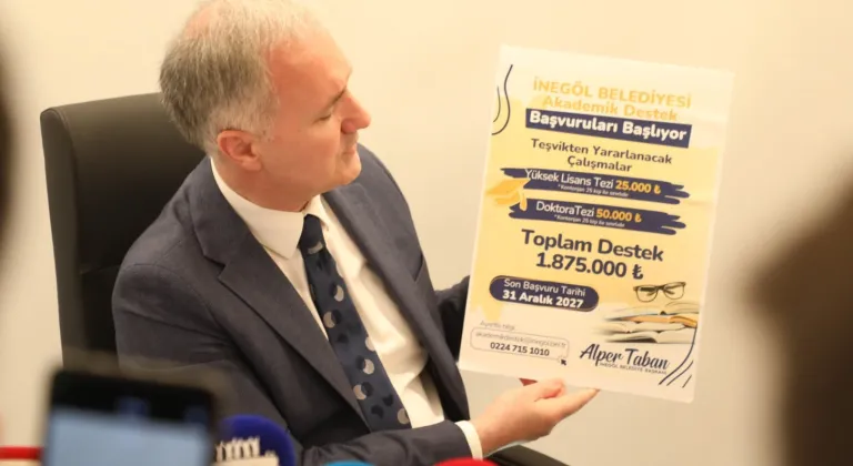 Bursa İnegöl'den 2 milyon TL’lik akademik destek