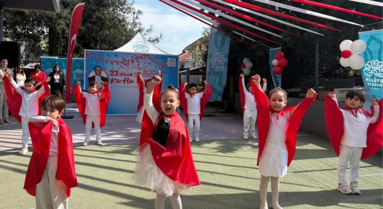 Bursa Nilüfer kreşlerinde 23 Nisan neşesi