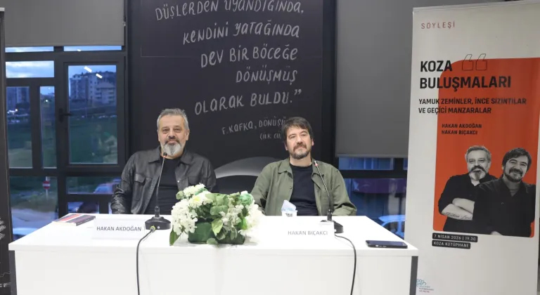 Bursa Nilüfer'de Koza Buluşmaları'nın konuğu Hakan Bıçakçı oldu