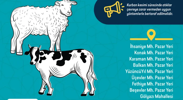 Bursa Nilüfer’de kurban kesim yerleri belirlendi