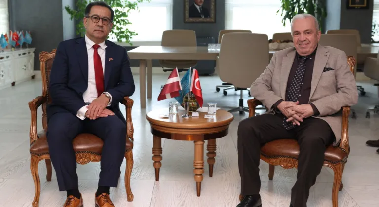 Bursa Nilüfer’e Letonya Büyükelçisi’nden ziyaret