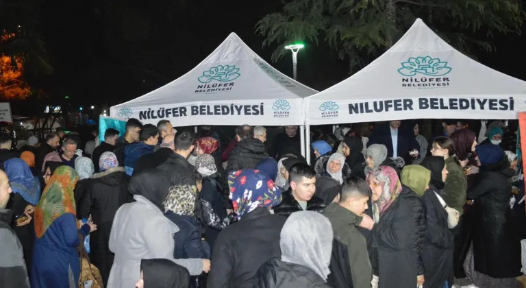 Bursa Nilüferliler o gecenin maneviyatını yaşadı