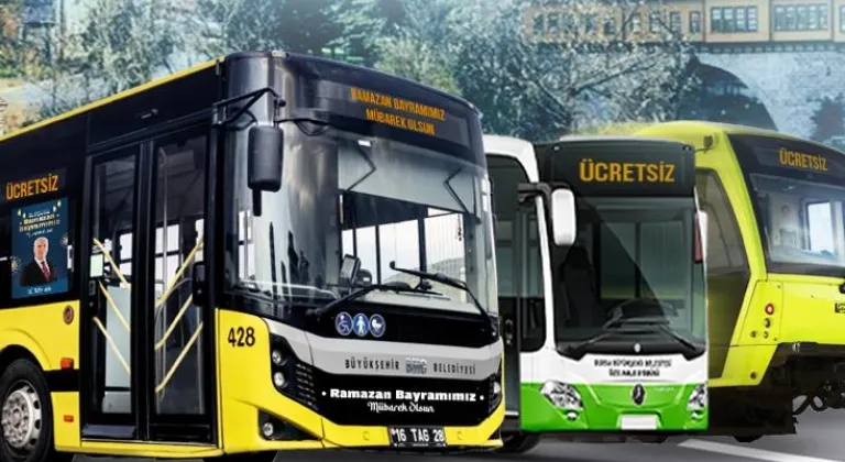 Bursa’da bayram boyunca ücretsiz ulaşım