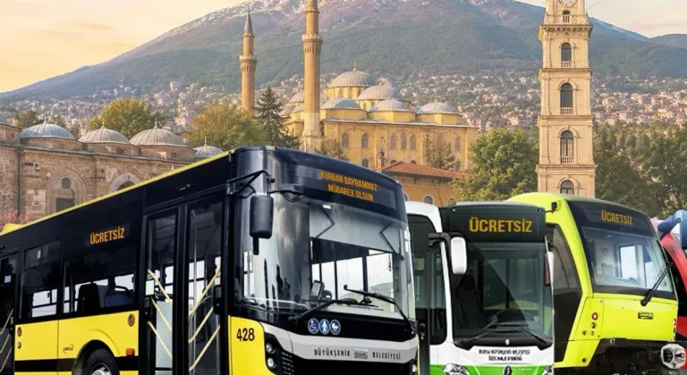 Bursa’da bayramda ulaşım ücretsiz