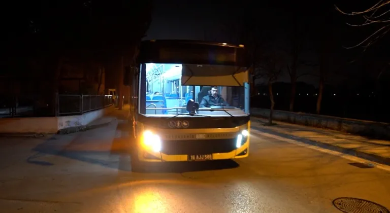 Bursa’da gece seferleri devam ediyor