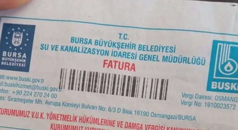 Bursa'da su faturaları 1 Haziran'da hafifliyor!