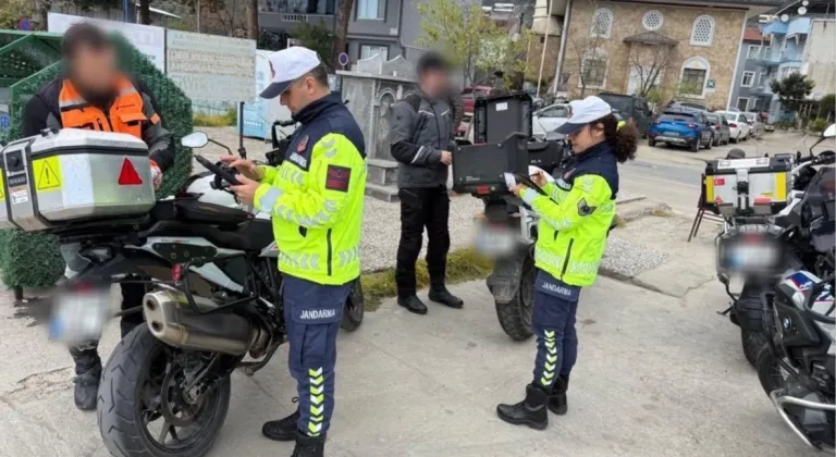 Bursa’da Trafik Jandarması'ndan motosikletlere sıkı denetim