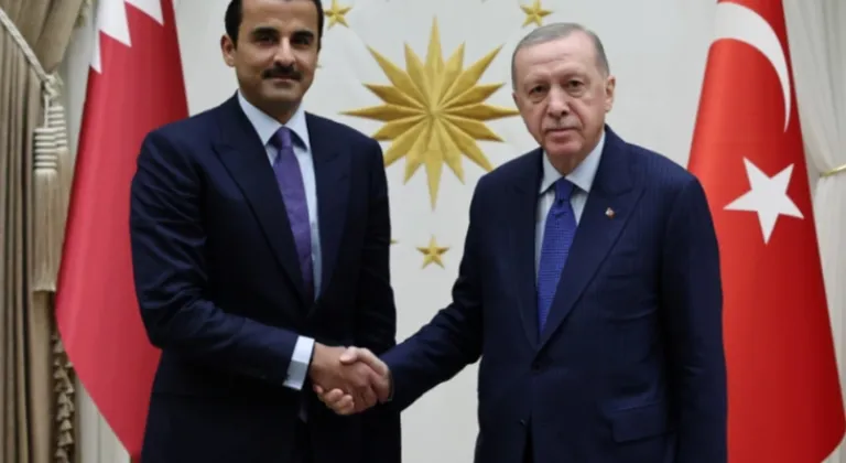 Cumhurbaşkanı Erdoğan ile Katar Emiri Al Sani ile görüştü